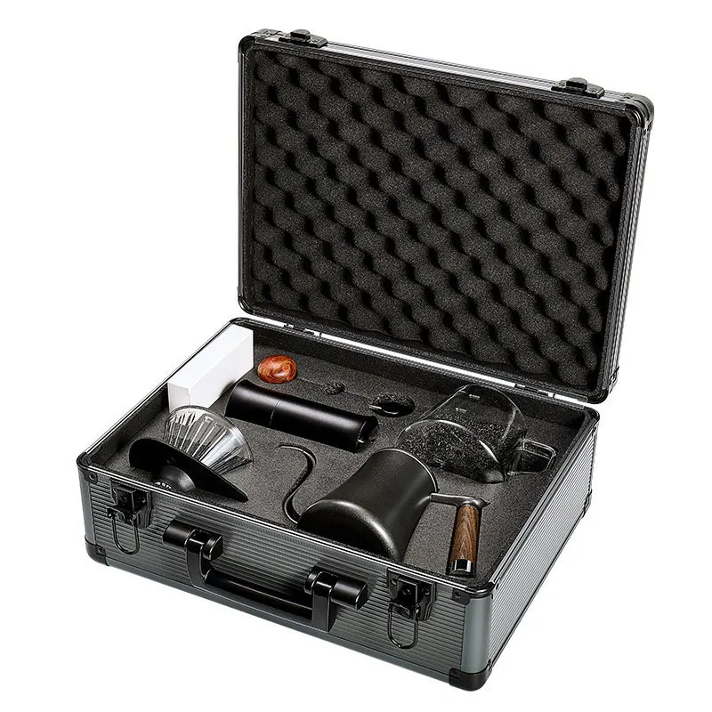 Coffee.Equipment Parts - Draagbare handmatige koffiezetapparaatset, bonenmaler en filterset